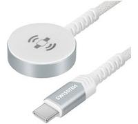 Chargeur Magnétique 2.5W vers USB-C pour Apple Watch en Nylon tressé 1.2m, Blanc