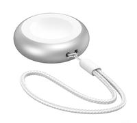 Chargeur magnétique sans fil pour montre, station de charge USB-C rapide avec protection contre les surintensités, adaptateur de voyage ABS compact blanc