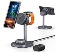 Chargeur Magnétique sans Fil Qi2 pour Samsung Galaxy S25 Ultra/S24/Z Fold 7/Flip 7, Station de Charge Magnétique Qi2 pour Samsung Watch 8/Ultra, Chargeur Mag Safe pour Galaxy Buds 3 Pro