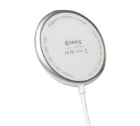 Chargeur MagSafe Sans Fil Induction Qi 15W Compatible iPhone Blanc