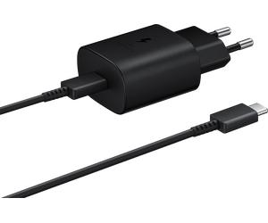 Chargeur maison 25W Power Delivery + Câble USB C/USB C Noir Samsung