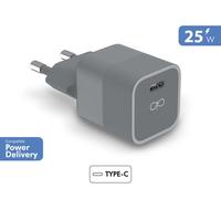 Chargeur Maison 25w Power Delivery Garanti À Vie Gris - 100% Plastique Recyclé Force Power