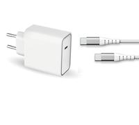 Chargeur Maison 65W Power Delivery GaN + Câble Renforcé USB C/USB C Blanc - Garanti à Vie Force Power Lite