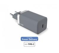 Chargeur maison Force Power 20W compatible Power Delivery Gris Anthracite + Câble renforcé USB