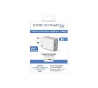 Bigben Connected Chargeur maison Force Power Lite USB C 30W Power Delivery Blanc