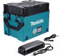 Chargeur Makita BCC02 XGT 12x, chargement rapide et sûr des batteries, design robuste, protection contre la surcharge, haute efficacité énergétique, couleur noire