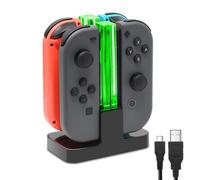 Chargeur Manette Compatible Avec Nintendo Switch&switch Oled Pour Joycon, Station De Charger Avec Câble Usb C, Accessoires Compatible Avec Nintendo Switch[Cha301250]