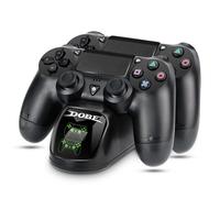 Chargeur Manette Ps4/ Ps4 Slim Pro, Dual Station De Recharge Pour Manette Playstation 4 Dualshock, Recharge Manette Ps4 Avec Led