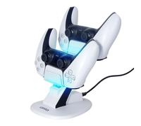 Chargeur Manette Ps5, Pour Manette Sans Fil Sony Playstation 5 Dualsense - Blanc