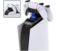 Chargeur Manette Rapide Compatible avec PS5 Support de Charge Compatible avec Contrleur Dualsense avec Indicateur LED Noir CHARGEUR