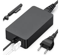 Chargeur Microsoft 127 W pour Microsoft Surface Book 3/2/1, Surface Laptop Studio 2/1, Surface Pro 11/10/9/8/7+/7/6/5/4/3/X, Surface Laptop 7/6/5/4/3 avec port USB