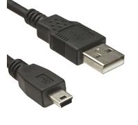 Chargeur mini USB - LOGILINK - Câble de connexion 1 8m - Compatible TomTom - Noir - USB 2.0
