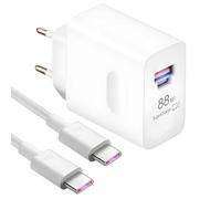 Chargeur Mobile Supercharge 88W pour Honor 200 Pro, Magic 7 Lite, 400pro, Magic 6, pour Honor 200 Lite, X6b, X8a, 9, X7b, iPhone, Samsung, Chargeur Rapide USB-C 6 A avec câble Type-C de 1 m
