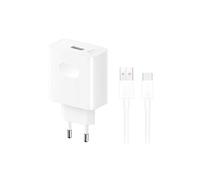 Chargeur mobile SuperCharge Power Adapter 80W Blanc USB Type C compatible Honor 600 Pro/600/Magic6 Pro