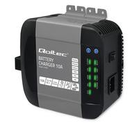 Chargeur monolithique intelligent Qoltec pour batteries LiFePO4 AGM GEL SLA | 10