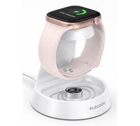 Chargeur Montre Rapide pour Apple Watch Station de Charge avec Vide-Poche | Magnétique Chargeur 5 W pour Apple Watch 11-7/Ultra 1-3/SE 3, 2,5 W Support Chargeur iWatch pour les Séries 1 à 6/SE 1/SE 2