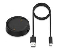 Chargeur Montre USB C pour Amazfit Active 2 /Bip 6, Chargeur Montre Connectée pour Amazfit Active 2, Tation de Recharge Portable avec Câble, Connexion Magnétique Stable, 1m Chargeur Magnétique (Noir)