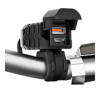 -chargeur moto - C et A module de charge rapide avec double sortie et affichage numérique de tension, construction étanche IPX4 | Alimentation de guidon de moto 12 V 24 V, téléphone, tablette et