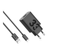 Motorola Chargeur USB 33 W 1x USB-A Power Delivery, QC 3.0 noir