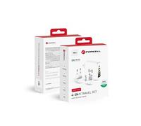 Cargador De Red 4 En 1 (2x Usb 3a, 1x Usb-C Y Carga Inalámbrica Quick Charge 3.0) Blanco