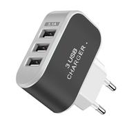 Chargeur multiport USB, bloc de charge pour plusieurs appareils | Adaptateur mural 3 ports chargeur portable | Prise de chargeur USB rougeoyante intelligente, chargeur portatif d'adaptateur mural pour