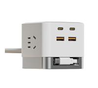 Chargeur Mur Rétractable - Prise Intelligente Portable 65W,Recharge Rapide Rétractable - pour Bureaux Camping-Car Camping Voyage Aventure Travail Appareils