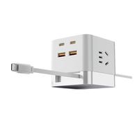 Chargeur Mur Rétractable - Prise Portable 65W avec Charge Rapide Intelligente,Recharge Rapide Rétractable,pour Maison, Camping Car, Aventure Quotidienne, Voyage Et Travail avec Charge