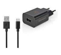 nedis chargeur mural 2.1 a câble lâche micro usb noir