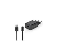Chargeur mural 2,4 a câble lâche usb-c? noir