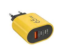 Chargeur Mural | 3 Ports 65W Charge Rapide Sécurisée - Connecteurs USB C pour Prise Secteur - pour Téléphone Tablette Ordinateur Portable Maison Bureau Voyage Hôtel Dortoir Intérieur Extérieur