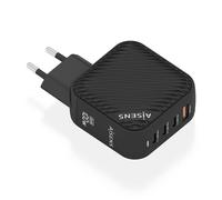 Chargeur mural Aisens ASCH-100W4P029-BK 100 W Noir (1 Unité)