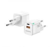 Chargeur mural Aisens ASCH-20W2P002-W/ 1xUSB Type-C/ 1xUSB/ 20W