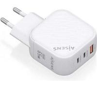 Chargeur mural Aisens ASCH-65W3P026-W/ 2xUSB Type-C/ 1xUSB/ 65W