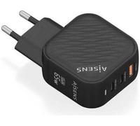 Chargeur mural Aisens ASCH-65W3P027-BK/ 2xUSB Type-C/ 1xUSB/ 65W