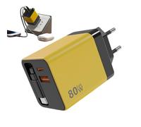 Chargeur Mural avec câble rétractable,Bloc Secteur de Charge Rapide 80W | Chargeur Mural Rapide pour téléphone | pour Tablette, Ordinateur Portable, PC, Le Bureau et la Maison