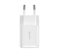 Chargeur mural - Baseus - 2xUSB - 10,5W - Blanc - Adaptateur secteur