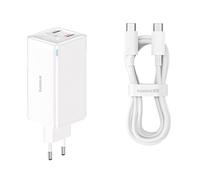 Chargeur mural - BASEUS - GaN6 Pro - 2x USB - 2x Type-C - 100W - Blanc