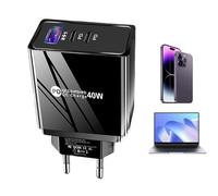 Chargeur mural - Blocs de chargeurs USB | Socket d'adaptateur USB, chargeur de connecteur, source d'alimentation PD Fast Charger 3.0 avec protection contre les surtensions, accessoires de charge