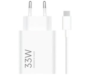 Chargeur mural combiné Xiaomi 33 W USB-A 33 W + câble - Identification intelligente des appareils