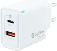 Chargeur mural CoolBox COO-CUP-30CA Blanc