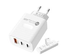 Chargeur mural de type C, bloc de chargeur USB, Chargeur de téléphone chargeur USB, Adaptateur de prise de voyage à charge rapide, chargeur mural Portable 40W, adaptateur de Type C pour téléphone, tab