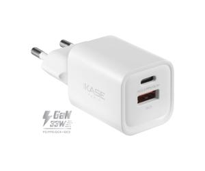 Chargeur mural double port GaN Supreme Power 33W (PPS), Blanc