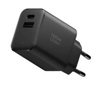 Chargeur Mural Double Port USB-C / USB-A GaN Power Delivery 45W Noir