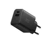 Chargeur Mural Double Port USB-C / USB-A GaN Power Delivery 45W Noir