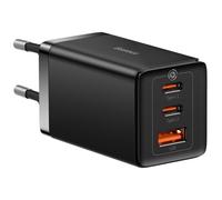 Chargeur mural Fast GaN 2x USB-C USB 65 W + câble USB-C noir