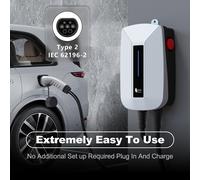 Chargeur mural Feyree EVSE Wallbox, prise Type 2, 32A 7KW, prise IEC62196-2, monophasé, câble de 5m, station de charge murale pour voiture électrique type2 32A 7KW