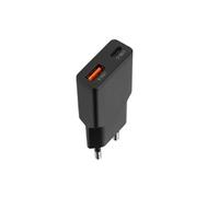 Chargeur mural double USB Nedis 20 W/18 W avec Quick Charge 3.0 A