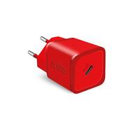 Chargeur Mural GaN 20W Power Delivery Rouge