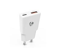 Chargeur mural GaN 30W PD3.0 USB-A/USB-C Blanc
