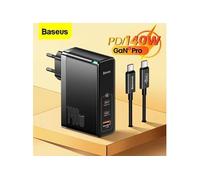 Baseus GaN5 Pro Wall Charger 2xUSB-C + USB, 140W (Black)